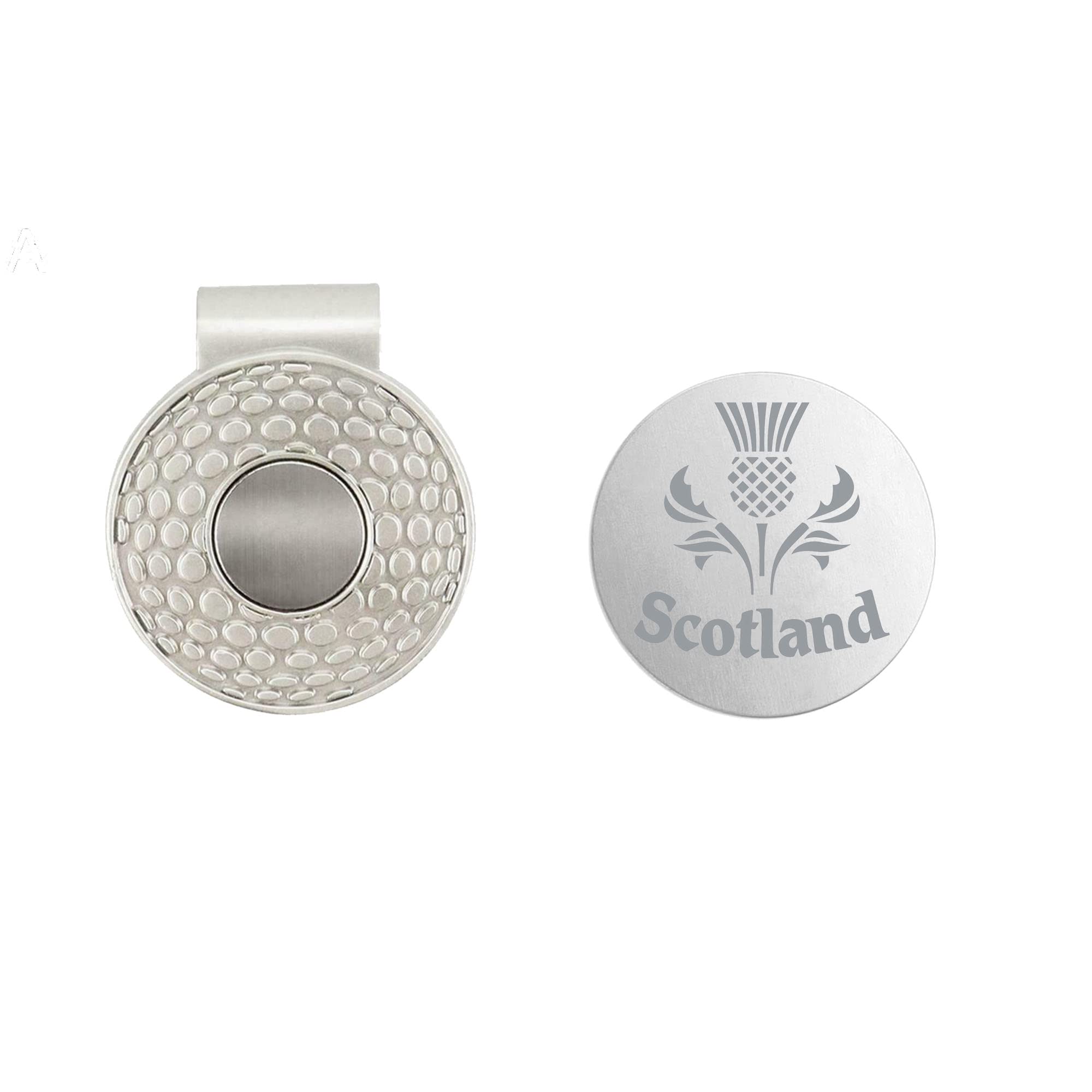 Ashton and Finch Golf Ball Marker & Hat Clip – Scotland Themed Magnetic Design