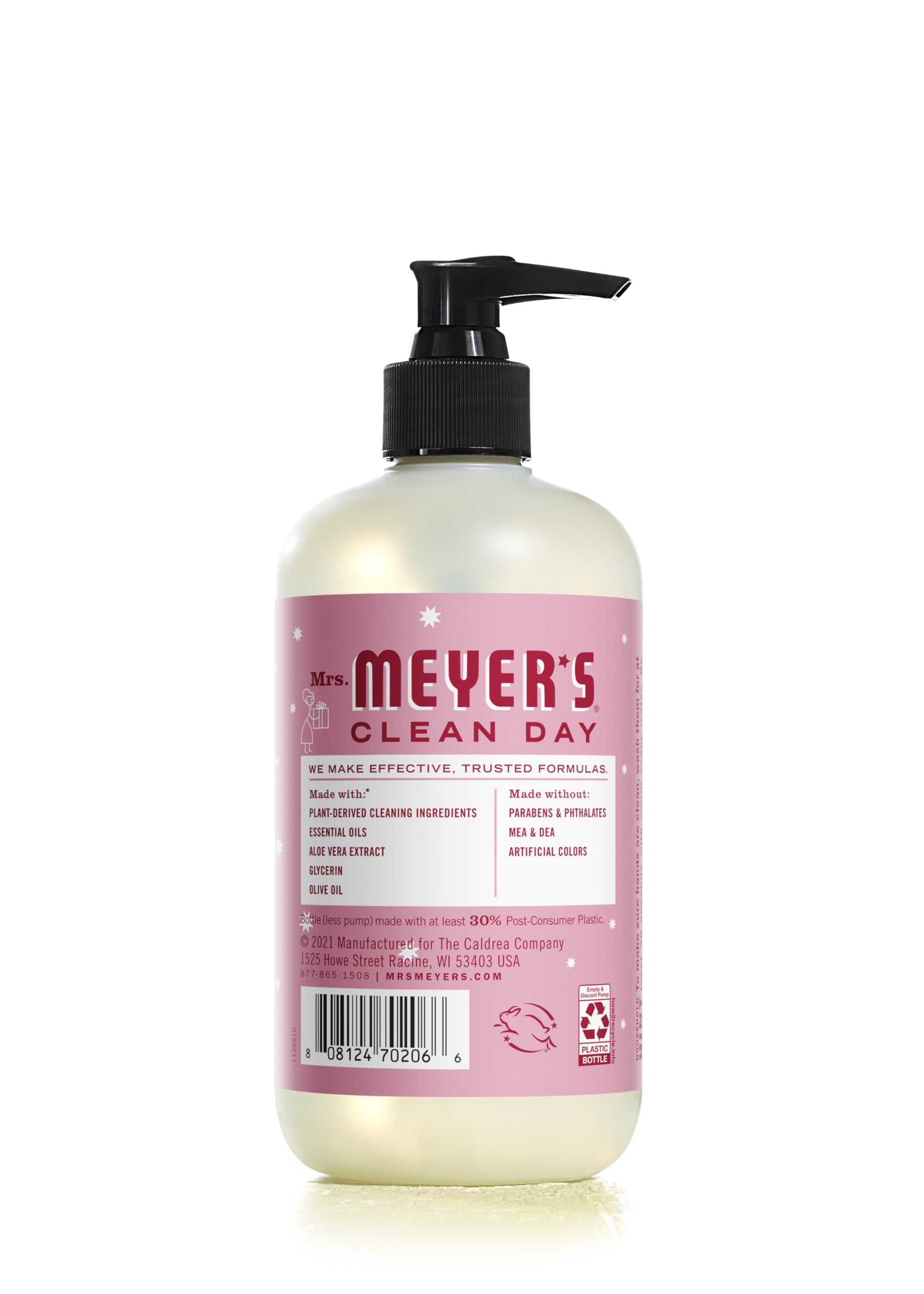 Mrs. MEYER'S CLEAN DAY Liquid Hand Soap, Peppermint, 12.5 oz (Pack of 3)