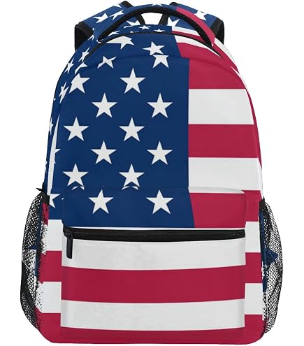 Broad Bay American Flag Backpack CLASSIC Style USA Flag Backpack Laptop Sleeve : Electronics