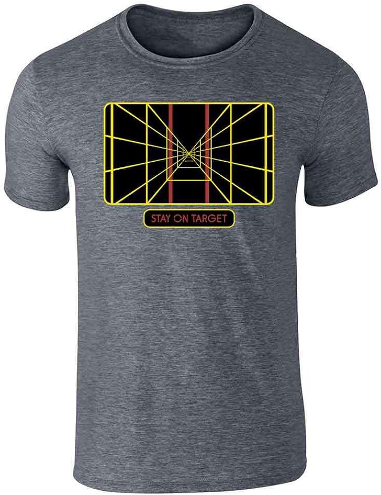 Stay On Target Targeting Computer SciFi Graphic Tee T-Shirt for Men