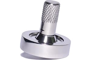 Schulte Stainless Steel Spinning Top for Mental Focus and Stress Relief, Smooth Metal Spinning Top for Fidget Collection, 32 Grams - Bruce Charles Designs