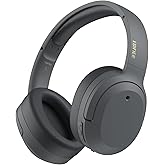 Edifier W820NB Plus Hybrid Active Noise Cancelling Headphones - LDAC Codec - Hi-Res Audio - Fast Charge - Over Ear Bluetooth V5.2 Headphones for Travel, Flight, Train, and Commute- Gray