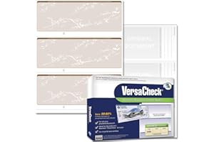 VersaCheck Security Business Check Refills, Form # 3000, Business Standard, Tan Prestige, 250 Sheet