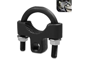 icykale Pack-1 Car Inner Rocker Disassembly Tool, Steering Gear Rudder Multifunctional Wrench, U-shaped Tooth Pressure Non-slip Structure Metal Durable Pull Rod Accessory, Universal for Cars (Black)