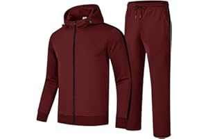 YSENTO Men's Tracksuits Outfits 2 Pieces Jogger Sets Jogging Track Sweat Suits Workout Warm Up Sweatsuit
