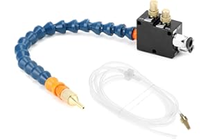 QWORK Mist Coolant Lubrication Spray System for CNC, Lathe, Milling & Drill Machines - Enhanced Metal Cutting & Engraving Efficiency