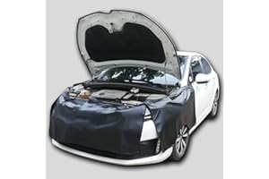 QUYDDC Thicker Fender Covers for Mechanics Set with Strong Magnet and Hooks Convenient Fixation, Waterproof Synthetic Leather Resistant to Corrosion Anti Slip and Waterproof - Black M