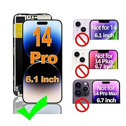 for iPhone 14 Pro Screen Replacement 6.1 inch, 3D