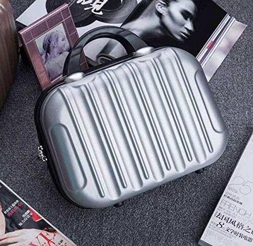 Tuniya Cosmetic Case Hard Shell Toiletry Suitcase Hand Luggage Vanity Case Make Up Organizer Beauty Storage Travel Beauty Nail Holder Cosmetic Box