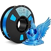 Lumizone Silk PLA Filament 1.75mm Blue 3D Printer Filament Dimensional Accuracy +/- 0.02mm, 1KG Spool(2.2lbs) Printing Filament Fit with Most FDM 3D Printers (Silk Blue)