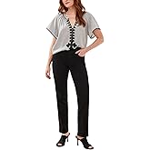 Tribal Womens Sophia Curvy Straight Fit Mid Rise Stretch Jeans (Regular, Plus and Petite Sizes)