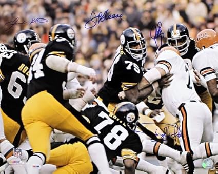 Pittsburgh Steelers Steel Curtain Signed Autographed 16x20 Photo
