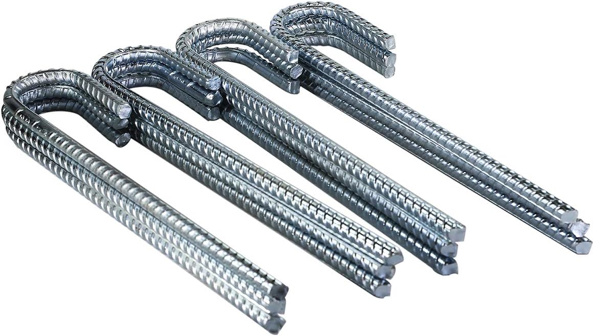 Pinnacle Mercantile 12 Pack Anti Rust Rebar Stakes J Hook