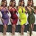 Mojessy Women's Sexy Multi Wear Bodycon Bandage Tank Midi Party Dress Clubwear (S, Purple)