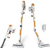Kenmore DS4030 21.6V Cordless Stick Vacuum with EasyReach Wand, Lightweight Cleaner with 2-Speed Power Control, LED Headlight, Converts to Handheld for Hardwood Floors, Carpet & Pet Hair, Orange