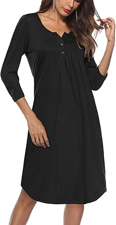 long sleeve henley dress