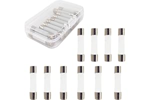 DPTTMLACI 10 Pack Microwave Fuses Slow Blow Ceramic Fuse 20A 250V 0.24x1.2in Universal Replacement for GE WB27X10388 and Compatible with Whirlpool Kenmore LG Frigidaire Other Microwaves
