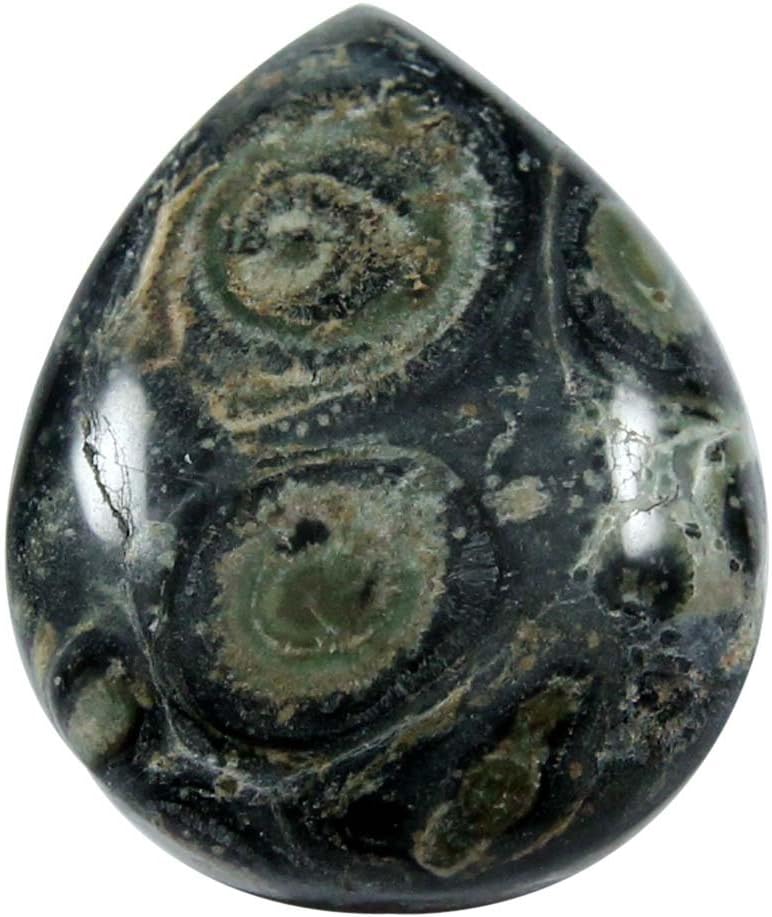 Indian Ocean 35.15 CTS Natural Kambaba jasper Pear Shape Cabochon Loose Gemstone IO-231