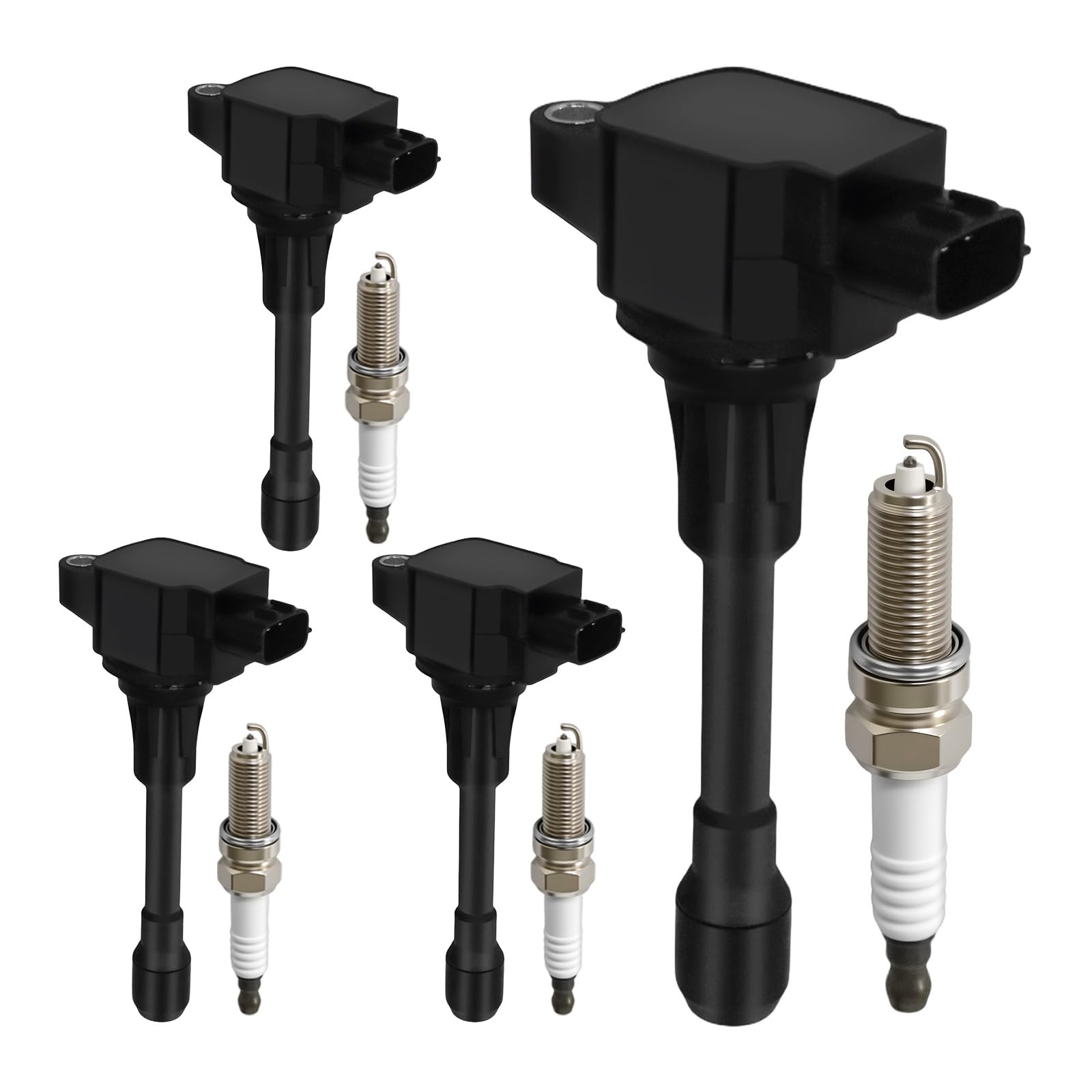 View 1 of *ONLY 3 MISSING SPARK PLUGS* 2007-2019 UF-549 Ignition Coil Pack and 9029 Spark Plugs Fit for Nissan Altima Rogue Cube 2007-2016, Versa 2007-2011, Sentra 2007-2019, NV200 13-14, L4 2.5L 2.0L 1.8L 1.6L, Replaces 5C1753 22448-JA00C