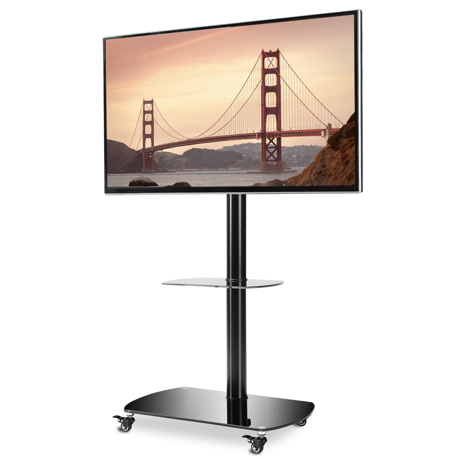 Best Rolling Tv Stand Two Shelve