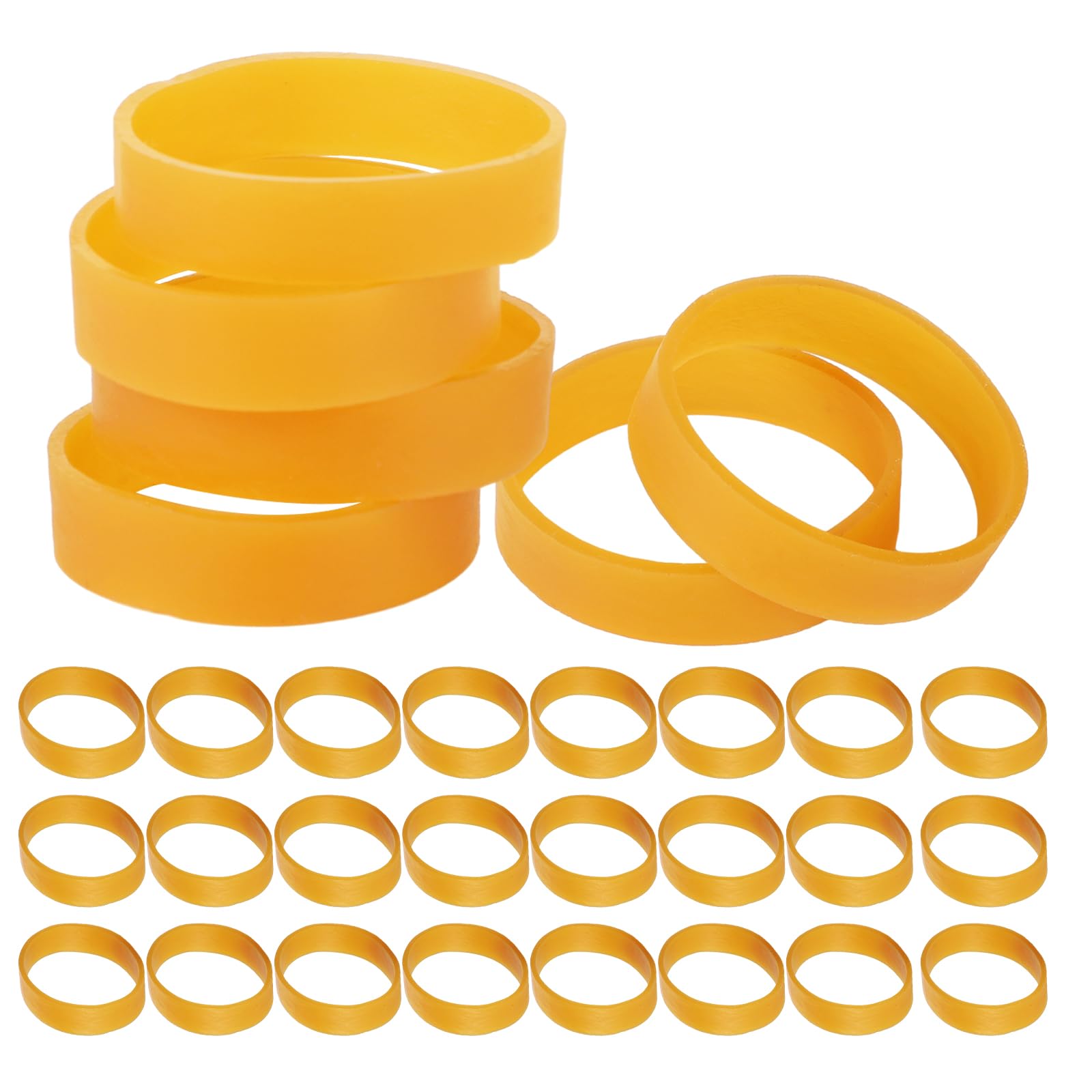 BOXOB 30pcs Ski Brake Retainers, 1.5 Inch Diameter Rubber Brake Retainer Bands for Snowboard Outdoor Winter Sports Accessories