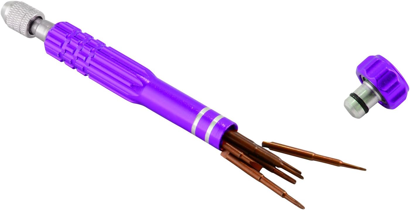 Precision Screwdriver Set with 5 Point Star Pentalobe for iPhone and Macbook Air (Purple)