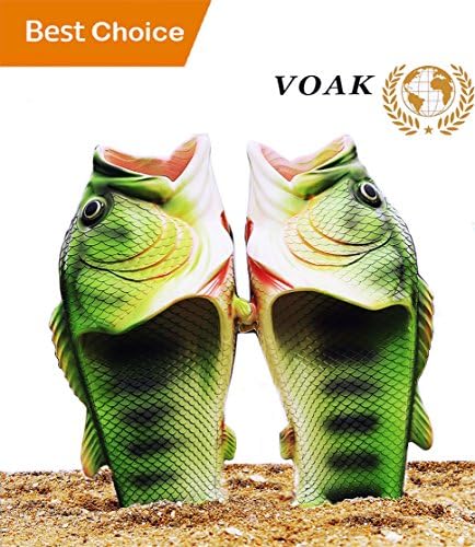 Fish Slippers Fish Sandals | Beach Shoes | Animal Slippers | for Women Men Kids Non Slip Summer Beach Sandals(Male7-8 - 9.5/Female8.5-9.5)