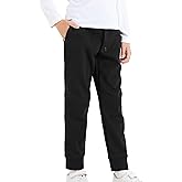 DANI CHINS Boys' Casual Sweatpants Pull On Drawstring Jogger Pants with Pockets