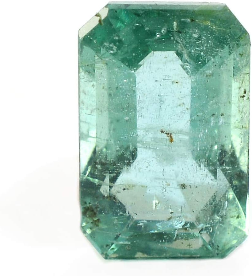 Real Emerald Good-Looking Gemstone 1.05 Carat Colombian Light Green Emerald Gemstone Octagon Faceted