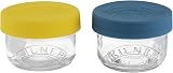 Kilner Snack and Store Pots Set of 2 Glass Jars 125 ml Leak-Proof Lids view 1