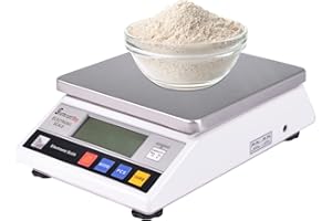 SURMOUNT WAY SurmountWay High Precision Scale 3kg x 0.1g Accurate Digtal Laboratory Lab Industrial Scientific Electronic Scale Commerical Counting Kitchen Scales Jewelry Gold Analytical Weighing(3000g,0.1g)