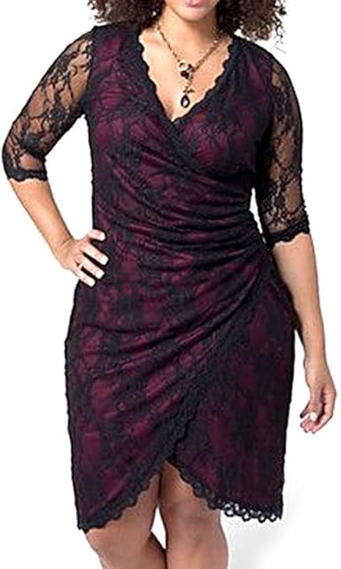 plus size lace cocktail dresses