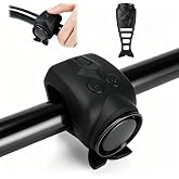 120dB Loud Electric Bike Horn, USB C Rechargeable Ebike Horn with 4 Sounds and 5 Volume Settings, Waterproof Universal Mount for Bicycle, Motorcycle and Scooter