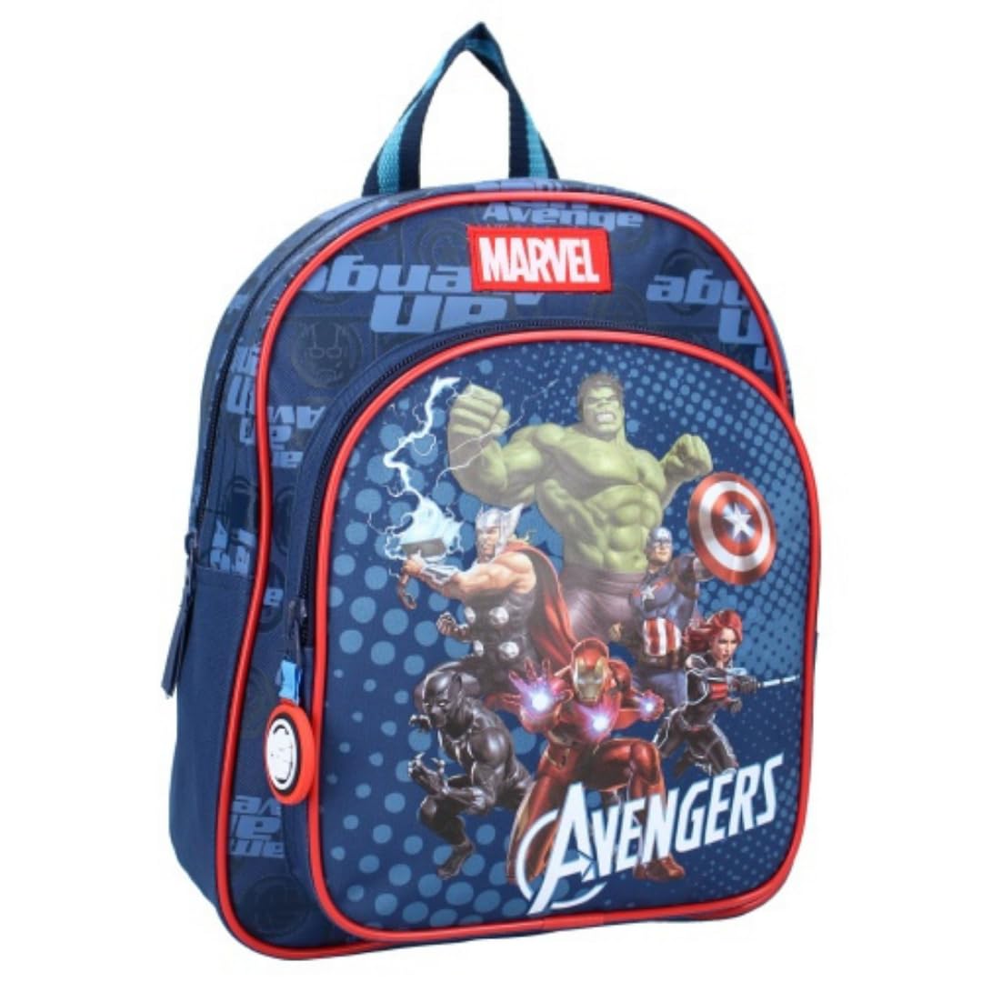 mybagstory - Backpack – Avengers – Blue – Child – School – Primary – Kindergarten – Nursery – Unisex School Bag – Size 30 cm – Adjustable Shoulder Straps