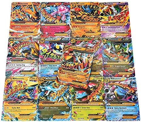Lufore Portable 18pcs Pokemon TCG Flash Cards Holo EX Card for Trading &amp; Collection Cards Assorted Lot Rares, Commens, Holos