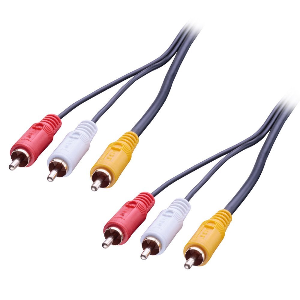 LINDY 7.5m Premium AV Cable 3xPhono Male to 3xPhono Male