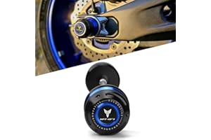 Mokiton Motorcycle Rear Wheel Axle Fork Slider Crash Protector Compatible With YAMAHA MT-07 2014-2019 2020 2021 2022 2023 202