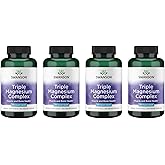Swanson Triple Magnesium Complex - Mineral Supplement - Natural Support - Featuring Citrate, Oxide & Aspartate - (100 Capsules, 400mg Each, 4 Pack)