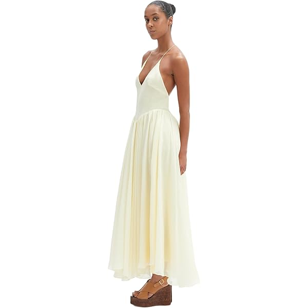 fitted lace wedding dress Helpa Tiered Bardot Maxi Dress in White main image 1