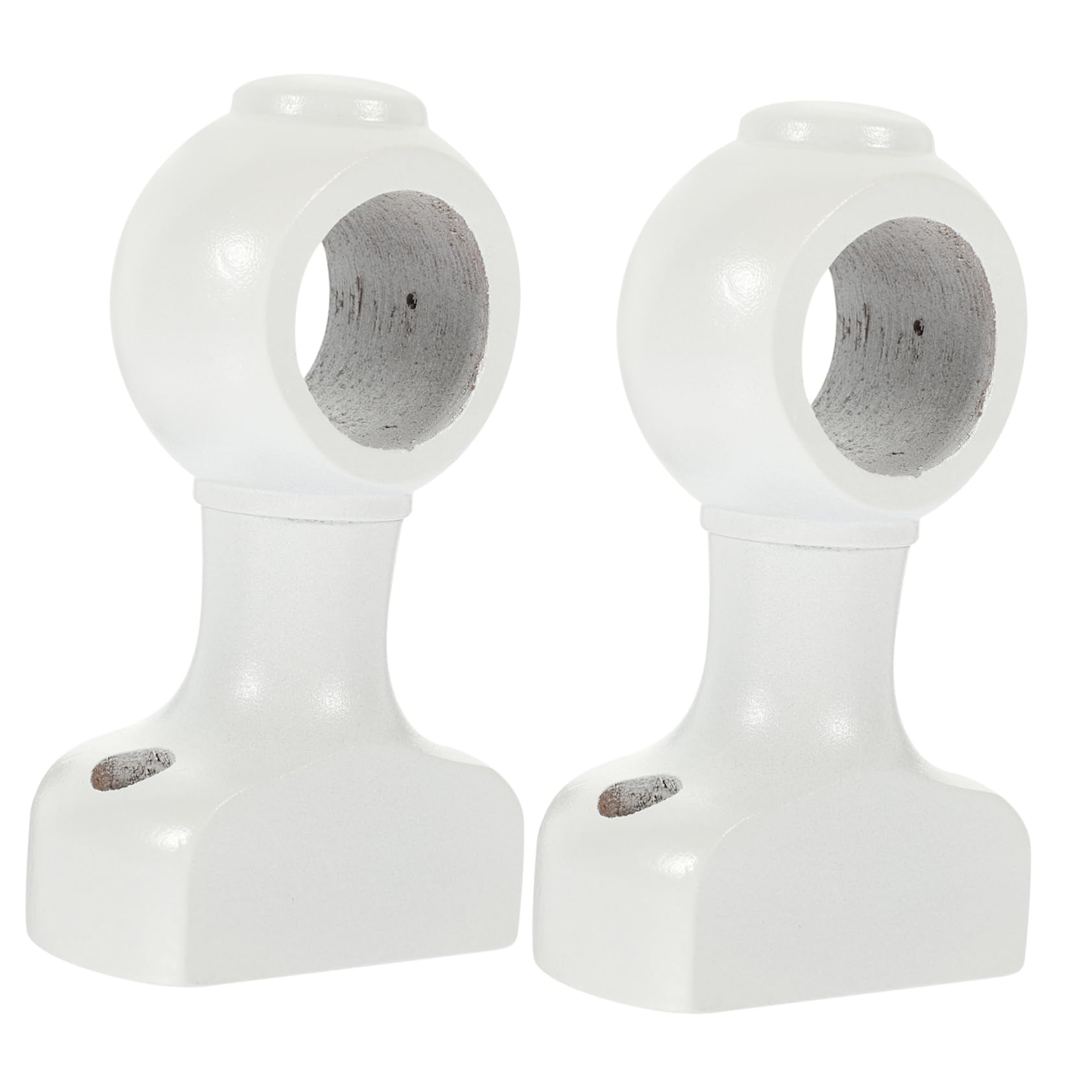 RORPOIR Wooden Curtain Rod Brackets Heavy Duty Wall-Mounted Curtain Rod Holders 2 Pack for Drapery Rods and Window Curtains Easy Installation Sturdy Support for Home Decoration