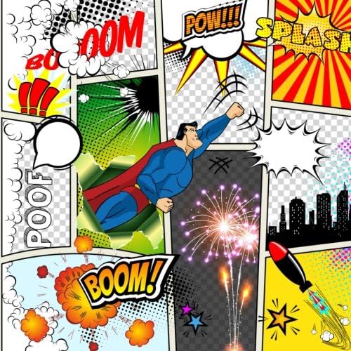 Create Your Own Comics (Comic Book Creator): 100 Blank Comic Book Pages (8.5 x 8.5 inches, Large) (Comic Book Maker) Paperback – 8 Feb. 2017