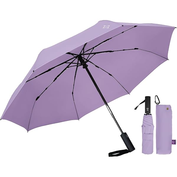 LILAC Sun Umbrella parapluie Windproof Travel Umbrellas for Rain Clothing, Shoes & Accessories