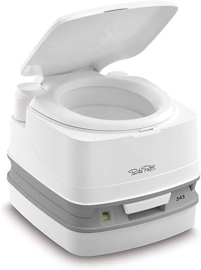 Thetford Porta Potti 345 Portable Toilet White Grey 330 x 383 x 427 mm