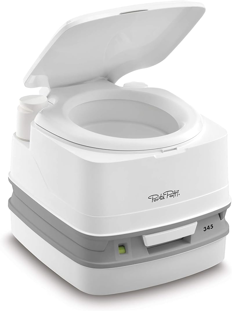 Thetford Porta Potti 345 Portable Toilet White Grey 330 x 383 x 427 mm