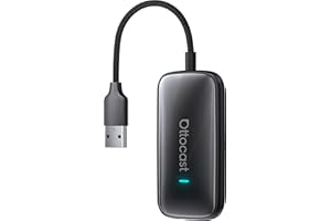 OTTOCAST Play2Video Ultra – Wireless CarPlay & Android Auto Adapter with YouTube, Netflix, Spotify, IPTV | 5GHz WiFi, Auto Connect, No Delay | Compatible with OEM Wired CarPlay