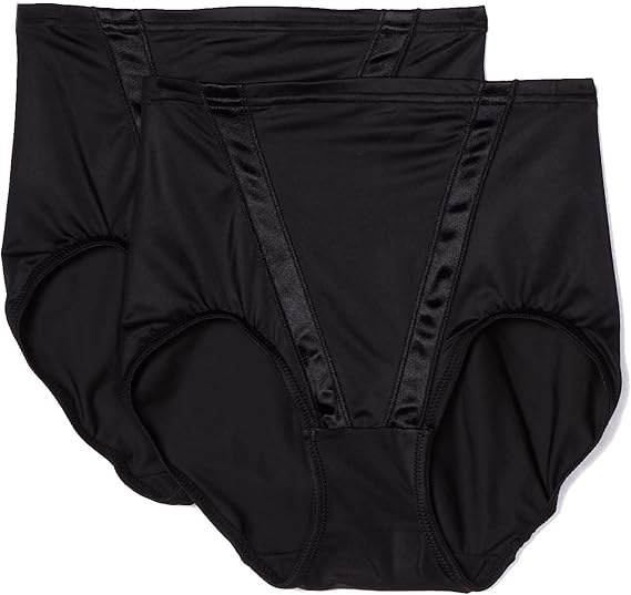 Flexees by Maidenform Women's Everyday Control Modern Satin V Brief 2