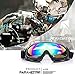 4-FQ Adjustable UV Protective Outdoor Glasses Motorcycle Goggles Dust-proof Protective Combat Goggles Military Sunglasses Outdoor Tactical Goggles to Prevent Particulates G4-Colorful