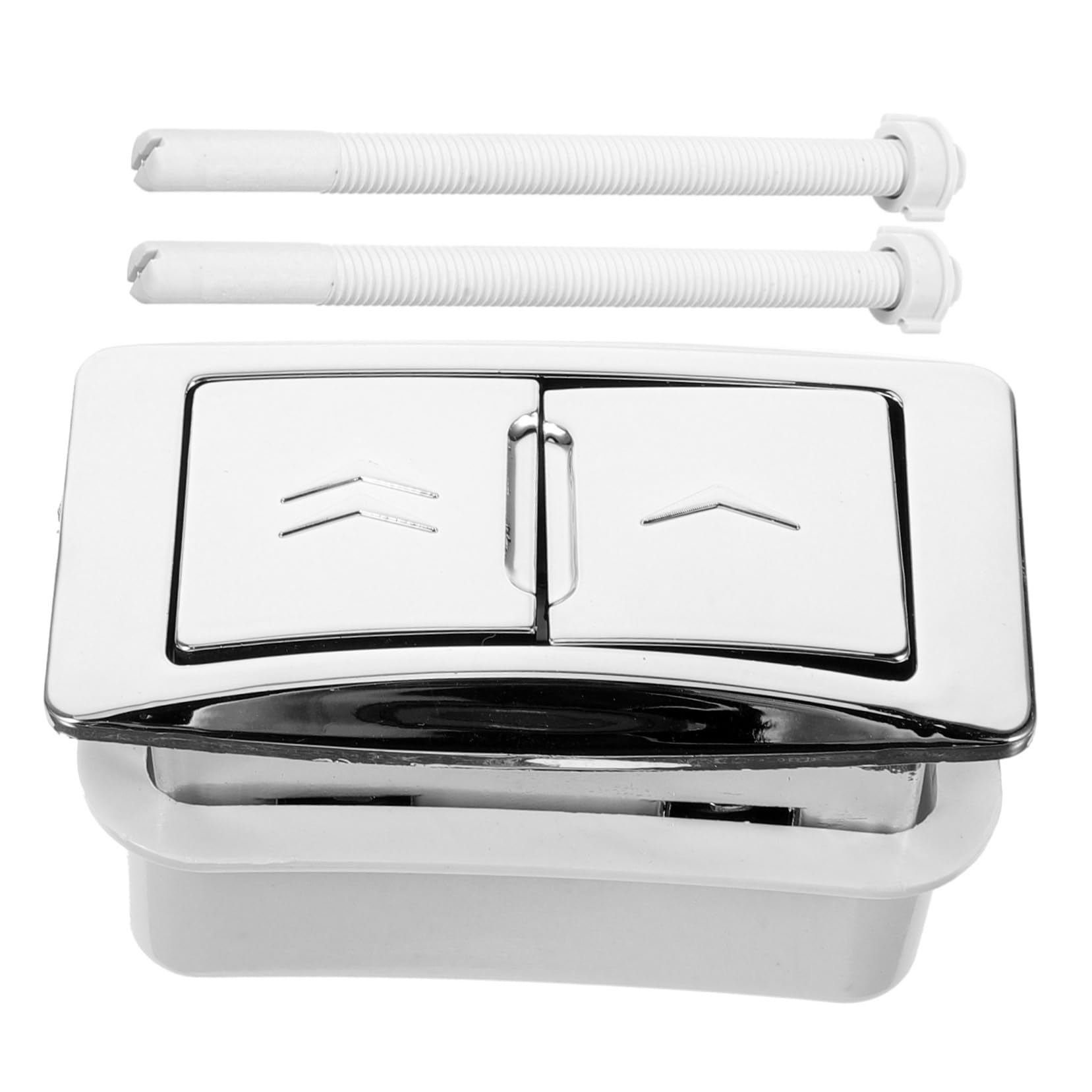 HOMSFOU Dual Flush Toilet Push Button Replacement Portable Toilet Tank Flusher Accessory with Square Abs Design Compatible with Most Models for Water Saving and Easy Installation