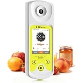 3-in-1 Digital Refractometer with ATC for Wine Making, Home Brewing, Rechargeable 0-95% Brix Meter for Coffee, Juice, Honey, Maple Syrup