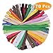 Paxcoo 70Pcs 12 Inch Assorted Zippers Bulk for Sewing Craft
